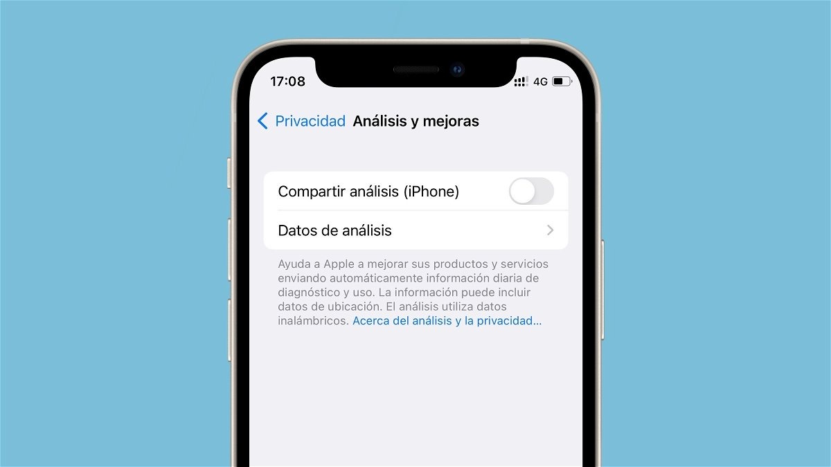 compartir analisis iphone